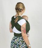 Cargador para Bebé Fular Elástico Verde Selva