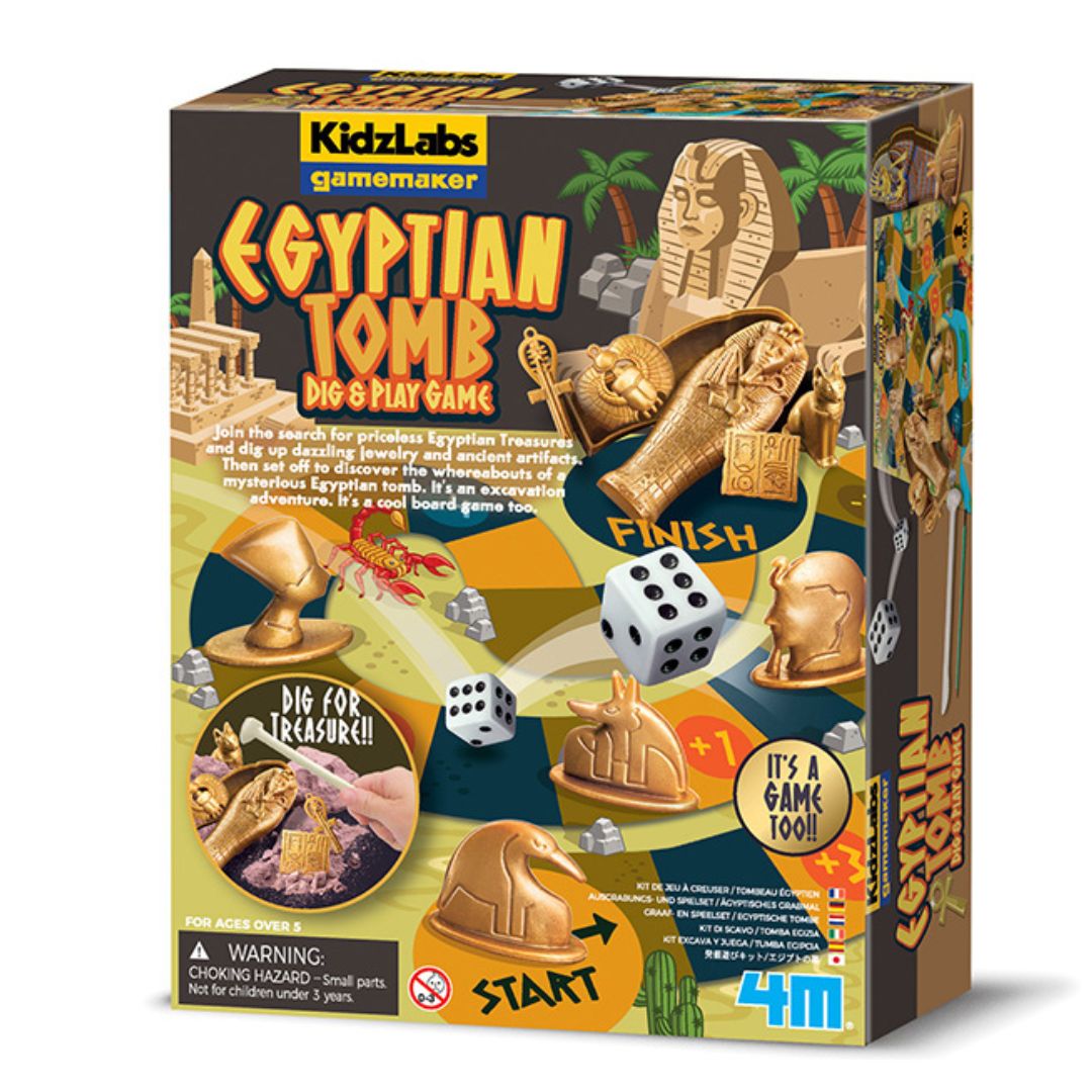 Kit de Excavar y Jugar en la Tumba Egipcia Gamemaker 4M