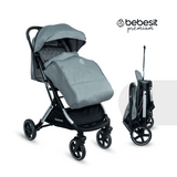 Coche Compacto para Bebe Pixel Gris Bebesit