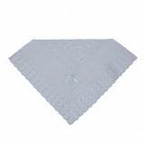 Cobija de Cintas Blanco con Cinta Azul para Recién Nacido