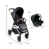 Coche Bebesit Galaxy Premium Travel System Negro | 3 en 1