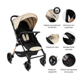 Coche Bebesit City Dark Reversible Plegado Compacto