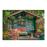 Rompecabezas Casa con Flores 1000 Piezas