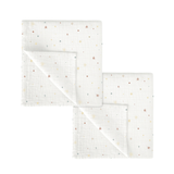 Pack de 2 paños de muselina de algodón Bimbidreams 60x60 cm diseño Night Stars Multicolor para bebé