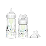 Set de teteros Dr Browns Options+ decorados boca ancha referencia D33035 con empaque original.