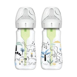 Set de Teteros Dr. Brown's Options Decorados Boca Ancha 9oz x 2 Unidades