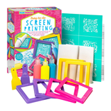 Kit de serigrafía para tela animales safari para niños marca 4M