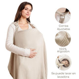 Capa de Lactancia en Muselina Beige