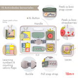 Juguete Sensorial Snap ‘n Learn: Hebillas, Cierres y Motricidad Taf Toys