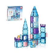 PicassoTiles Winter Ice Castle: Set Magnético de 72 Piezas - Edición Especial de Hielo
