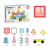 Set de Construccion Magnetico 61 Piezas - Picasso Tiles
