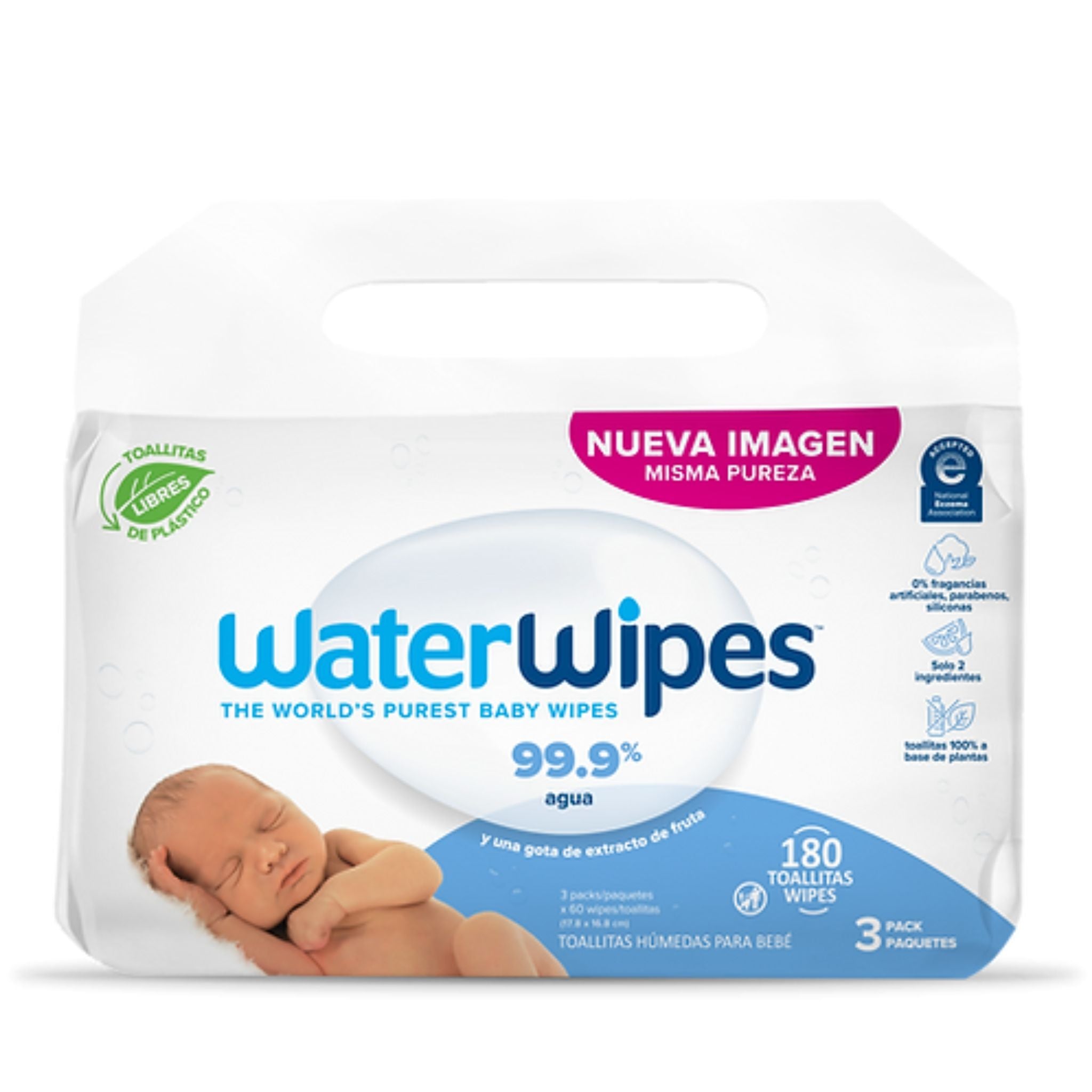 WATERWIPES TOALLITAS PARA BEBE 60 TOALLITAS