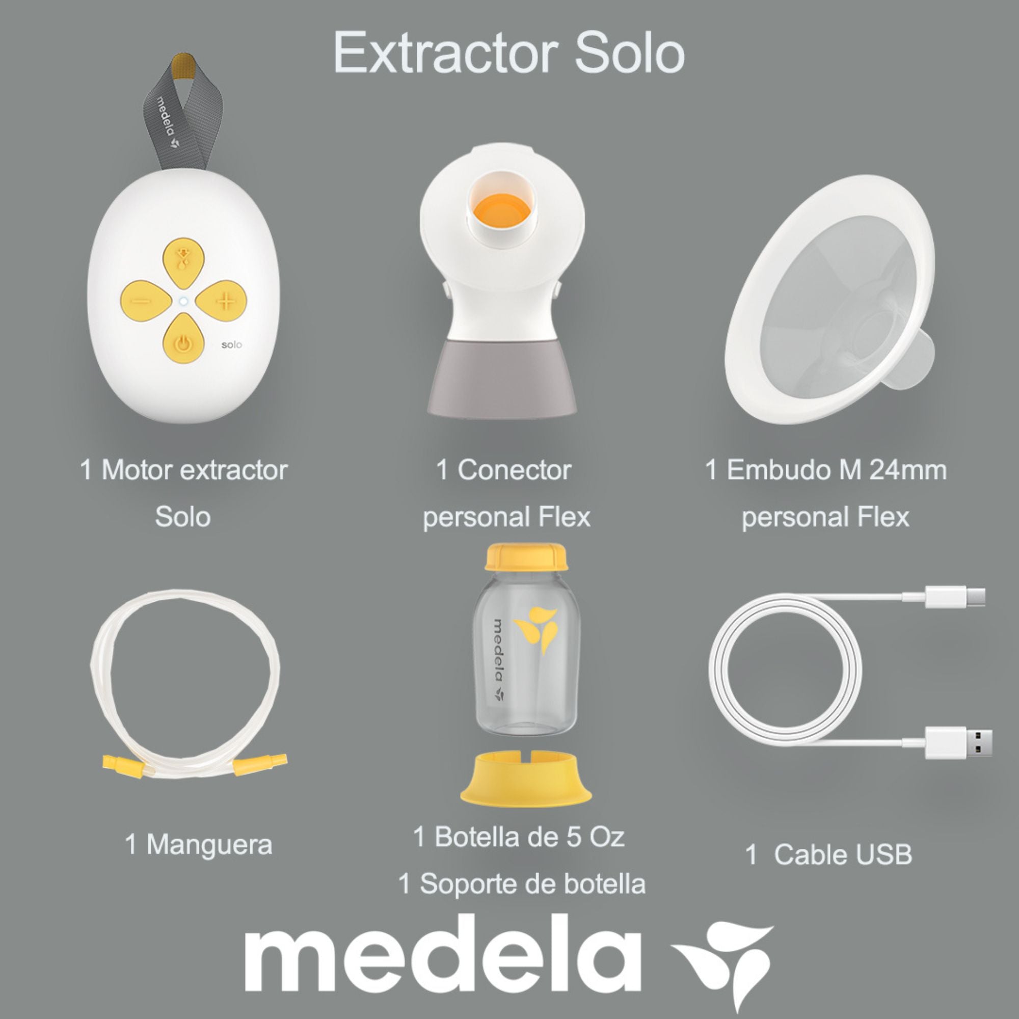 Extractor Eléctrico Sencillo SoloTM Medela –