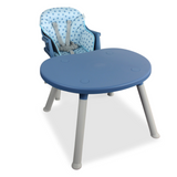 Silla Comedor Baby Desk 3 en 1 Azul Bebesit