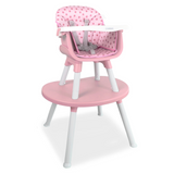 Silla Comedor Baby Desk 3 en 1 Rosado Bebesit
