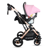 Coche Travel System Gold Lx Rosado Bebesit