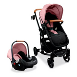 Coche Travel System Prima Rosado Bebesit