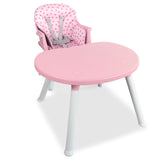 Silla Comedor Baby Desk 3 en 1 Rosado Bebesit