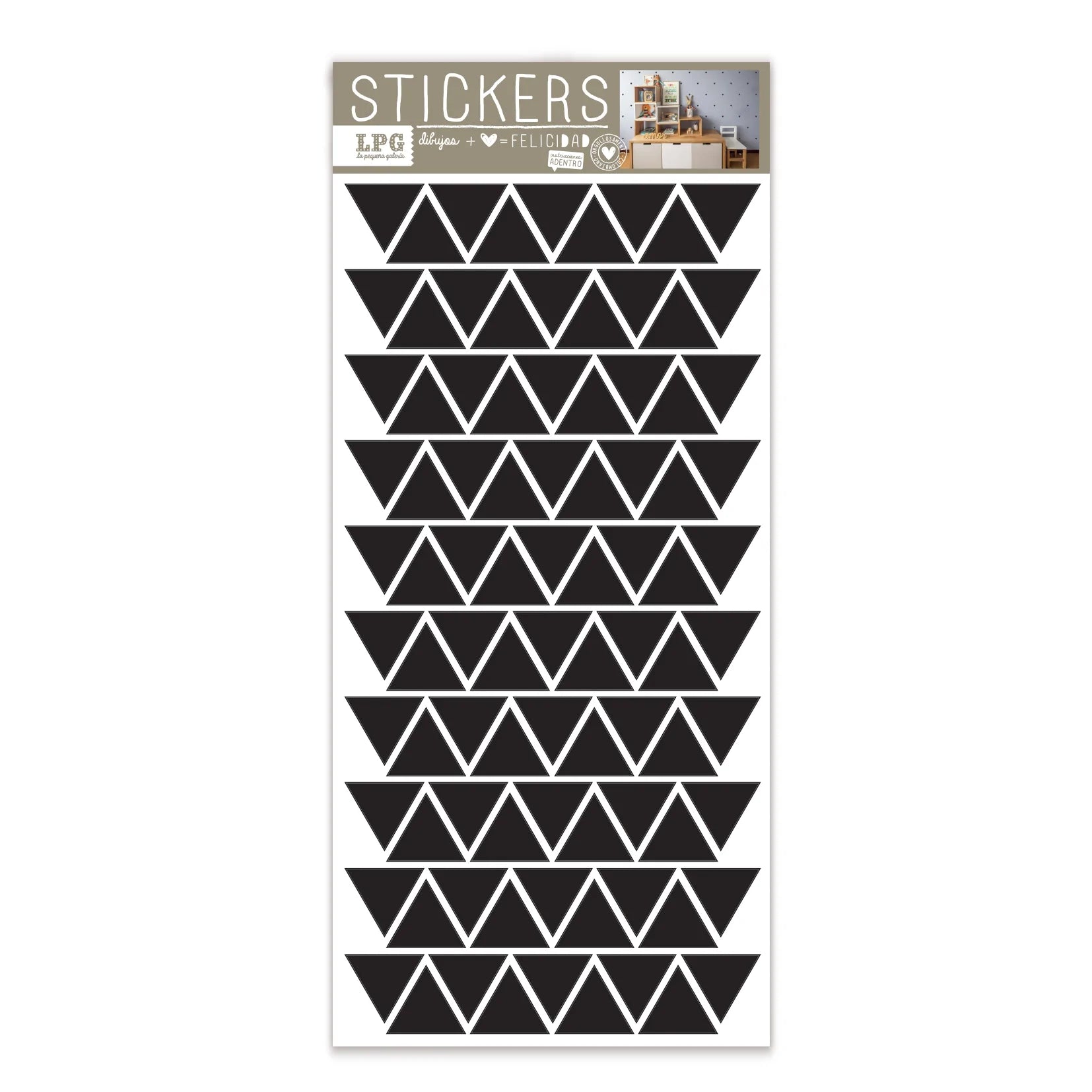 Sticker Eco Textura Triángulos LPG