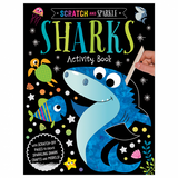 Libro Scratch and Sparkle: Sharks Activity Book