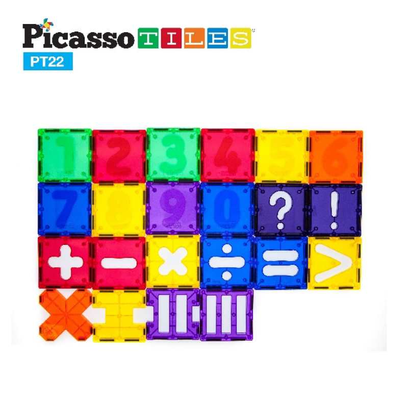 Bloques Magnéticos PT22 Set de Números Picasso Tiles