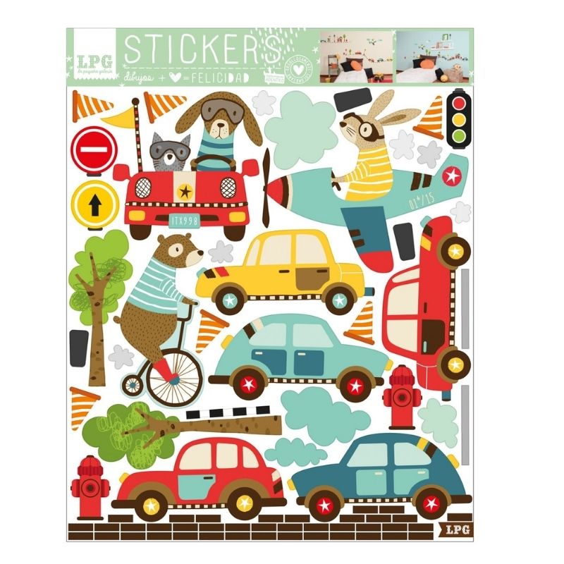 Stickers Animales Transporte LPG