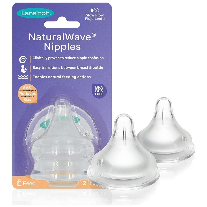 Tetinas para Biberón Natural Wave x 2 Unidades Lansinoh