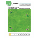 Libro Counting with Stickers 1-10 Kumón