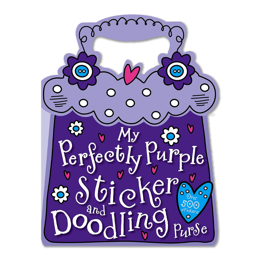 Libro My Perfectly Purple Sticker and Doodling Purse