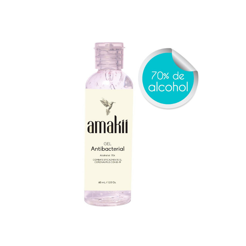 Gel Antibacterial 60 ml x 3 Unidades Amakii
