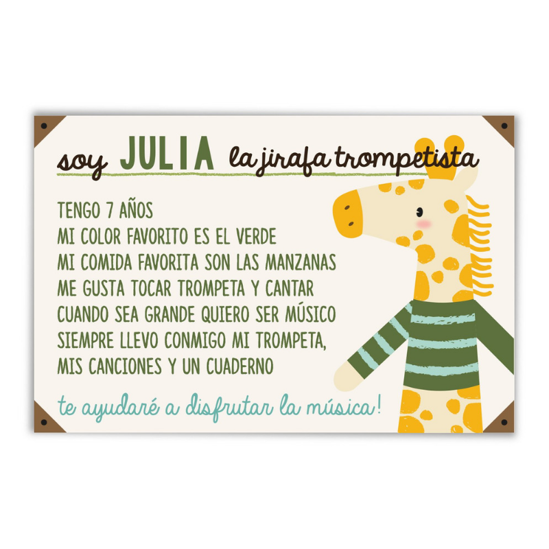 Peluche Jirafa Julia  LPG - babycentro-com - La Pequeña Galeria