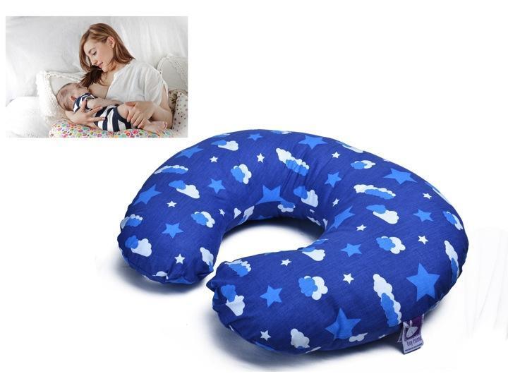 Almohada Lactancia Doble Apoyo Clouds Azul – Infanti