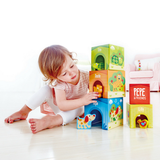 Bloques de Carton Apilables Pepe y sus Amigos Hape - babycentro-com - Hape