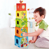Bloques de Carton Apilables Pepe y sus Amigos Hape - babycentro-com - Hape